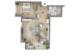 Dobroesti, Ilfov, Str. Doinei apartament de vanzare cu loc parcare in subteran