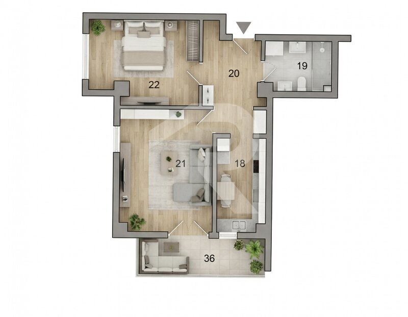 Dobroesti, Ilfov, Str. Doinei apartament de vanzare cu loc parcare in subteran